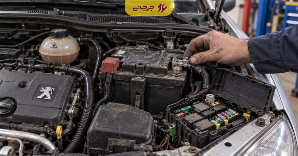 باتری، اتصال بدنه، فیوزها و BSM یکی از علل استارت خوردن و روشن نشدن 206