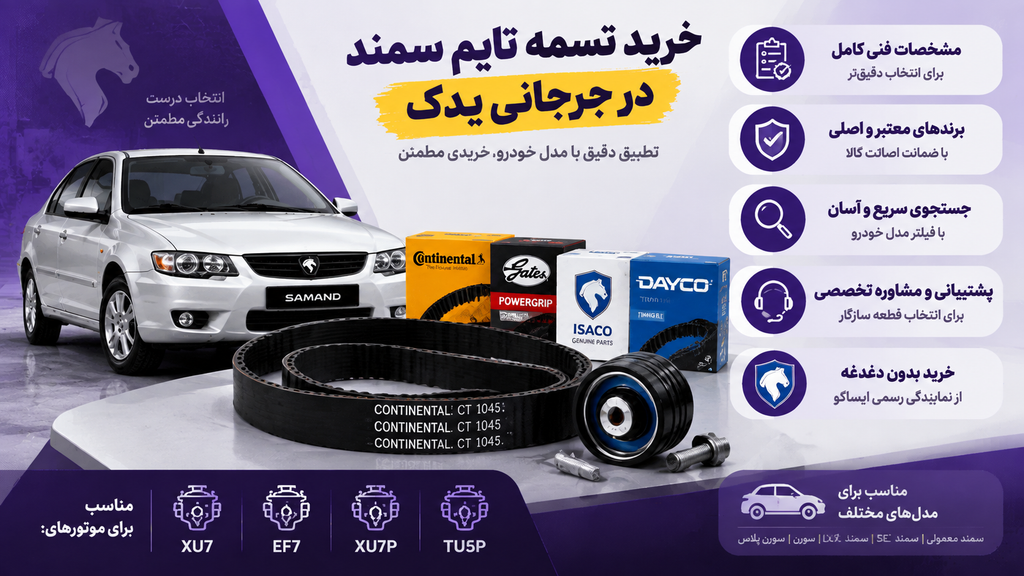 خرید تسمه تایم سمند در جرجانی یدک