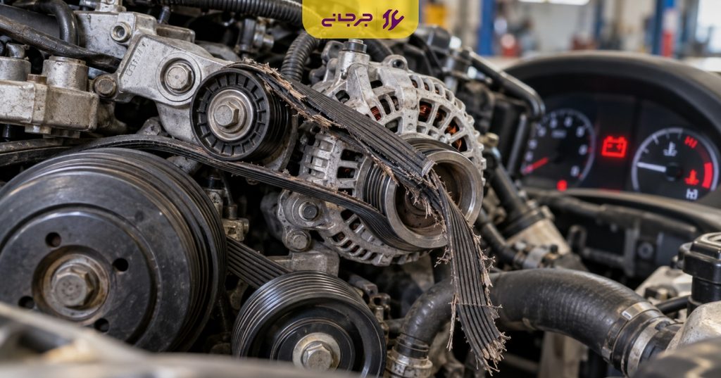 عوارض پارگی تسمه دینام